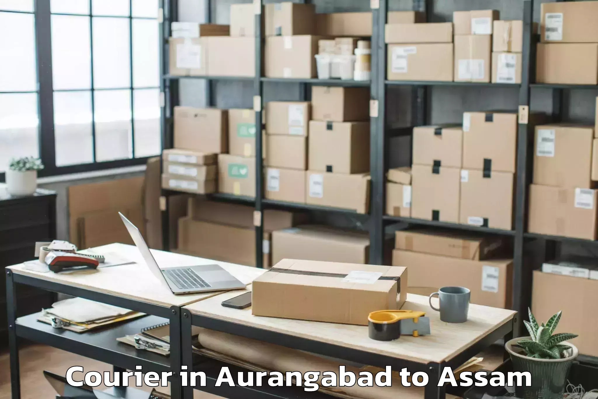 Leading Aurangabad to Silapathar Courier Provider